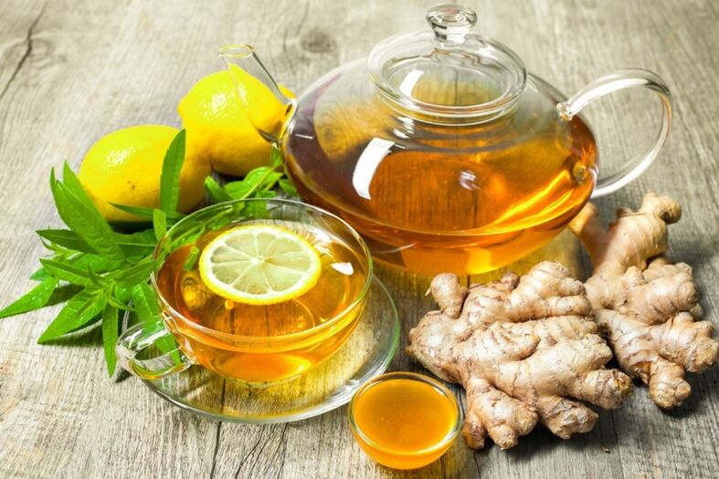 Tea with lemon and ginger will help regulate a man's metabolism